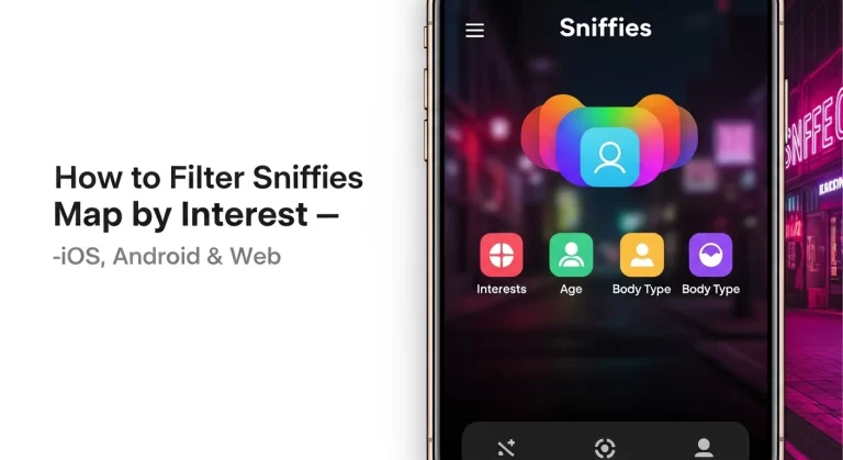 Filter Sniffies Map by Interest